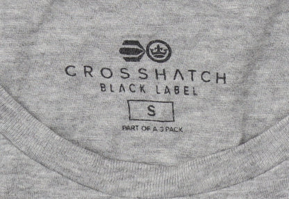 Mens UK Size S Crosshatch Grey  T-Shirt