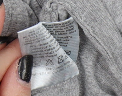 Mens UK Size S Crosshatch Grey  T-Shirt