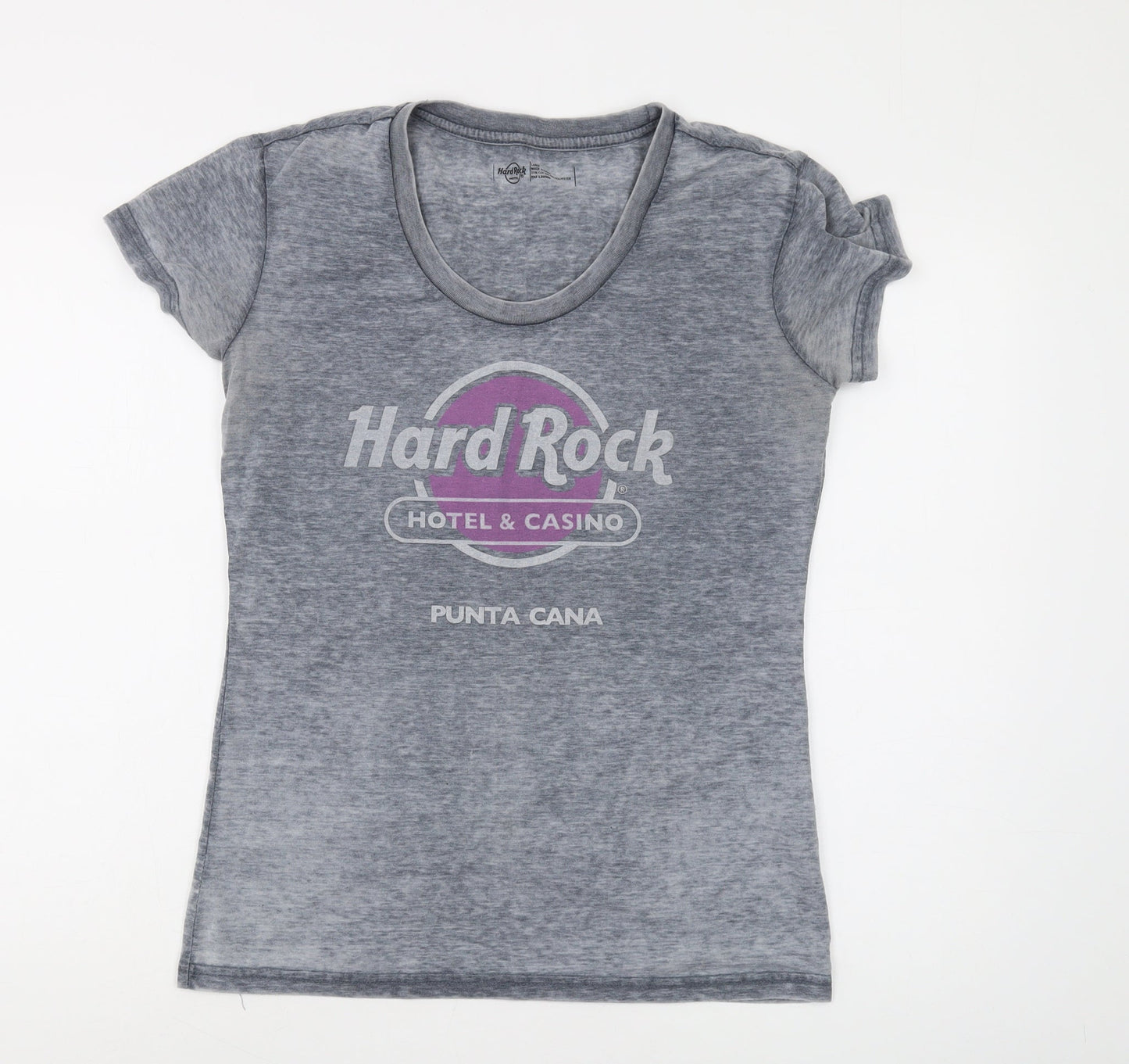 Unisex Adults UK Size L Hard Rock Grey  T-Shirt