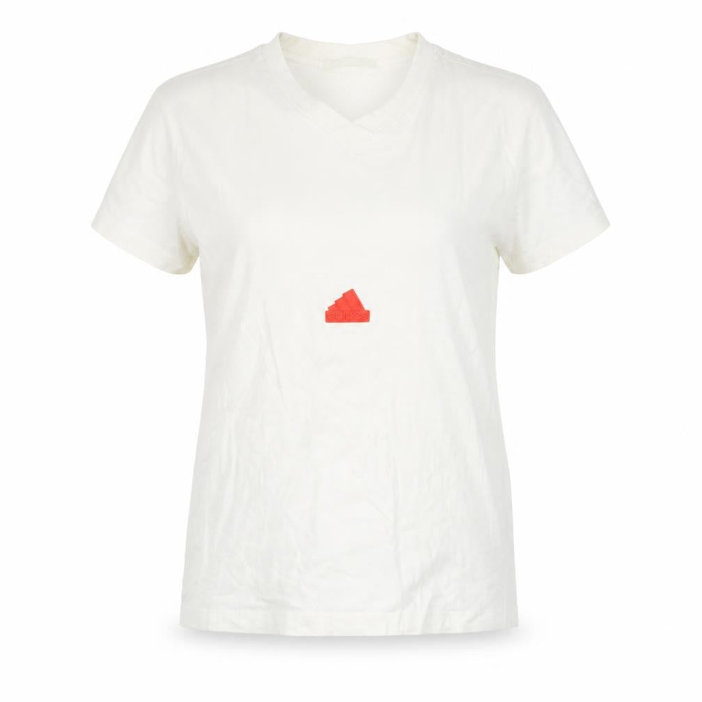 Unisex Adults UK Size L adidas White Basic T-Shirt