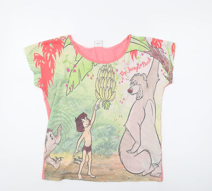 Womens UK Size 6 Disney Multicoloured Basic T-Shirt