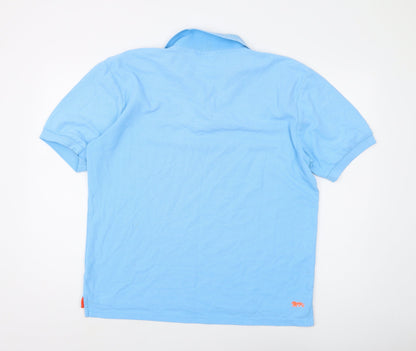 Lonsdale Men's Blue Polo Shirt Size L with Logo