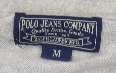 Womens UK Size M Ralph Lauren Grey Cardigan Jumper