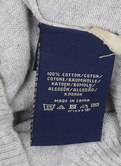 Womens UK Size M Ralph Lauren Grey Cardigan Jumper
