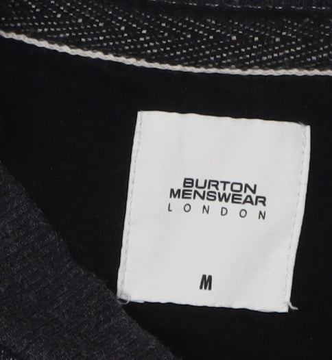 Mens UK Size M Burton Black Full Zip Sweatshirt