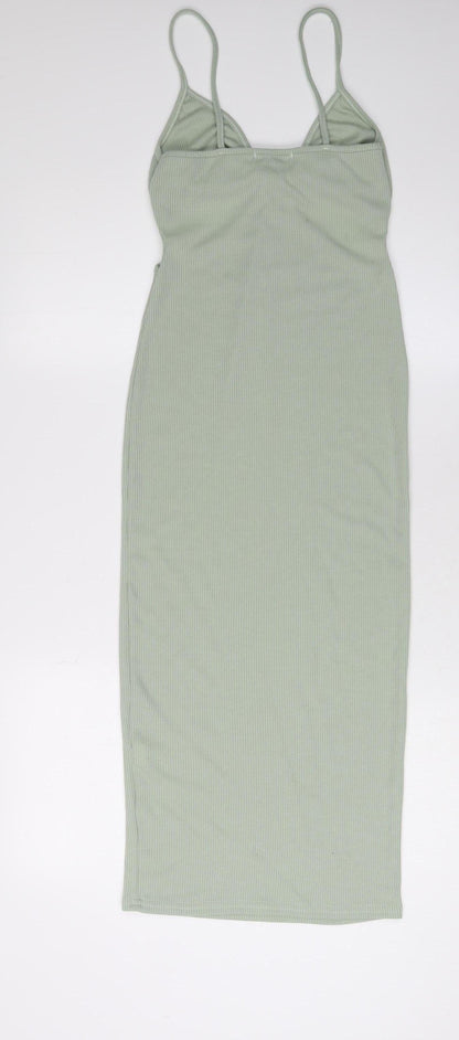 Pink Vanilla Women's Green Slip Dress, Size S, Summer Style