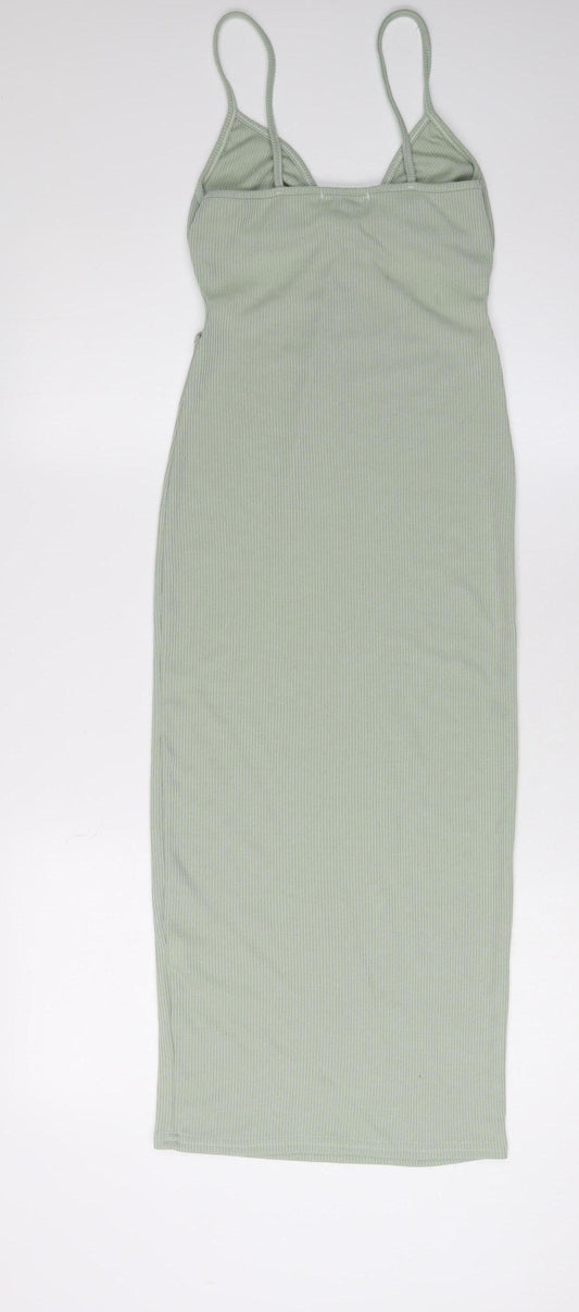 Pink Vanilla Women's Green Slip Dress, Size S, Summer Style