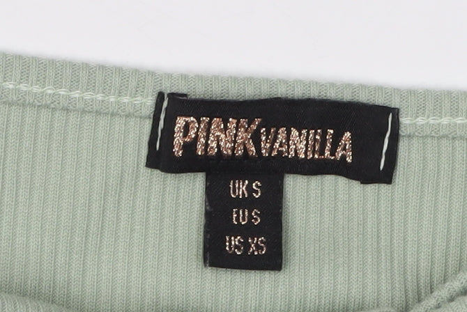 Pink Vanilla Women's Green Slip Dress, Size S, Summer Style