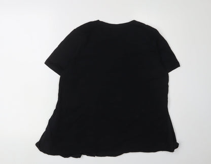 Womens UK Size L Zara Black  T-Shirt