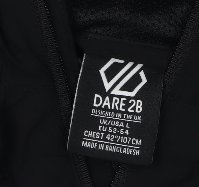 Mens UK Size L Dare 2B Black Windbreaker Coat