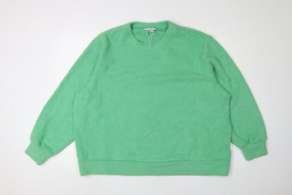 Womens UK Size XL Marks and Spencer Green Pullover Jumper