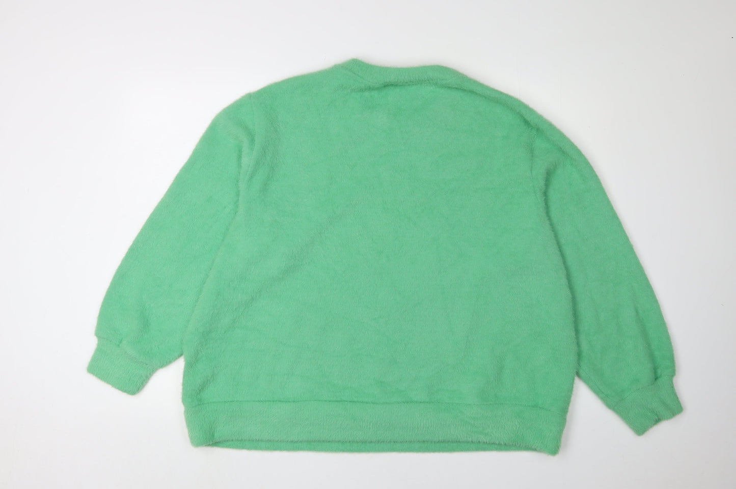Womens UK Size XL Marks and Spencer Green Pullover Jumper