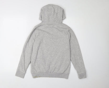 Next Boys Grey Pullover Hoodie, 11 Years, Cotton Blend