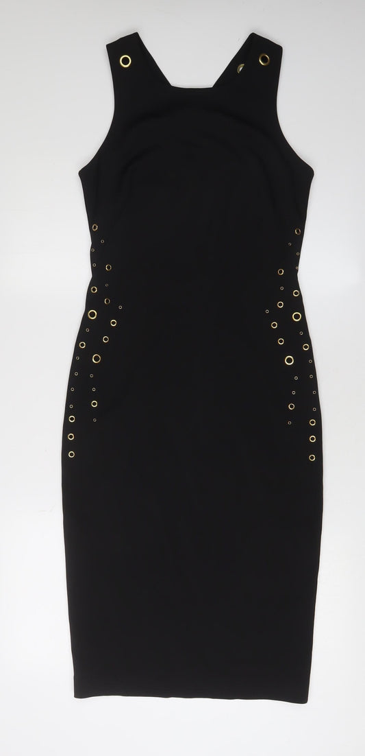 Marks and Spencer Women's Black Sheath Midi Dress