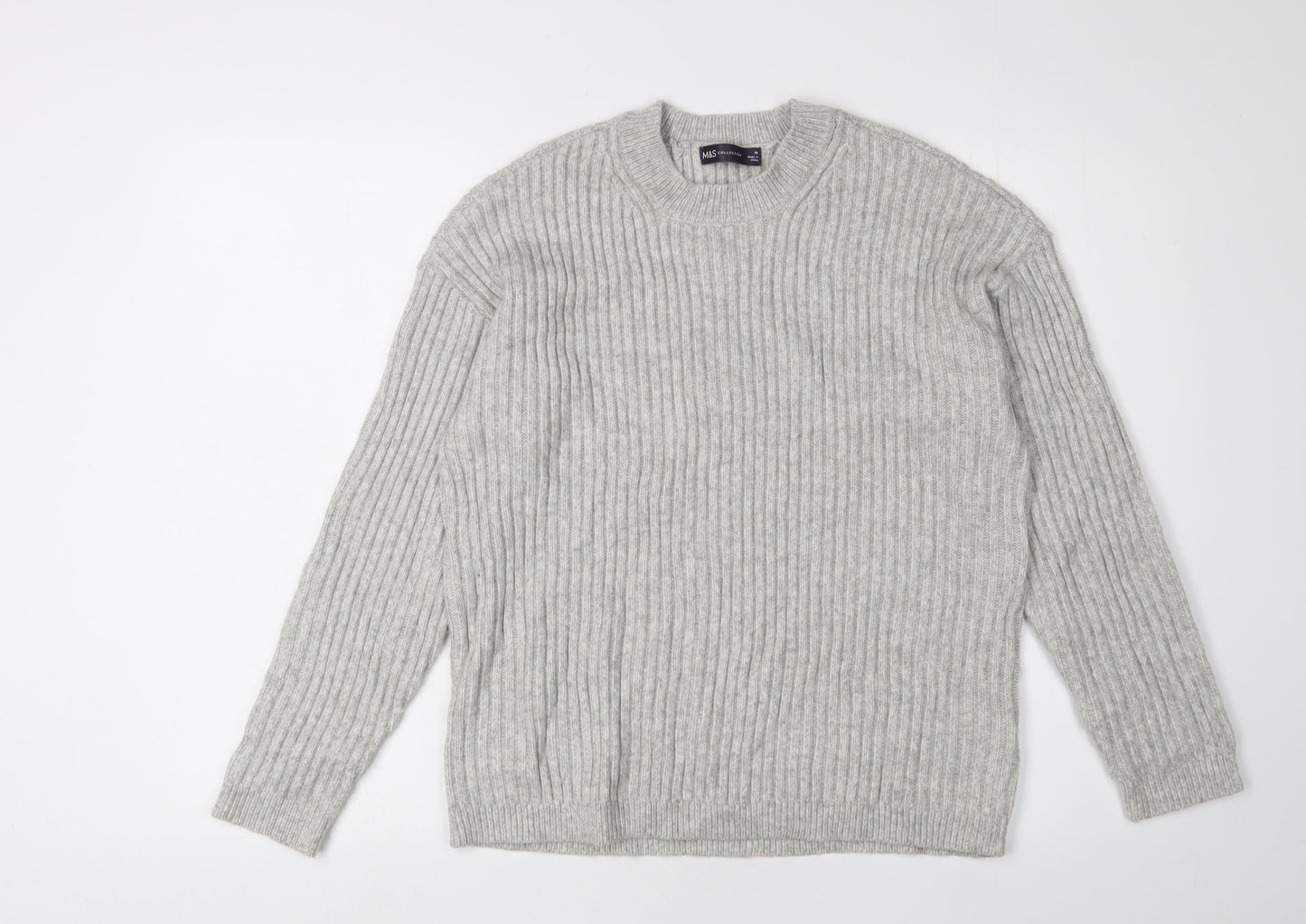Womens UK Size M Marks and Spencer Grey Jumper Jumper