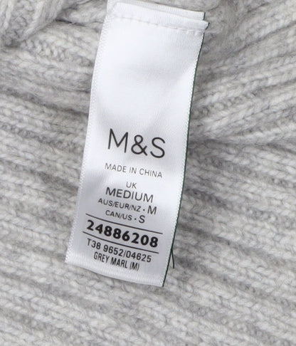 Womens UK Size M Marks and Spencer Grey Jumper Jumper