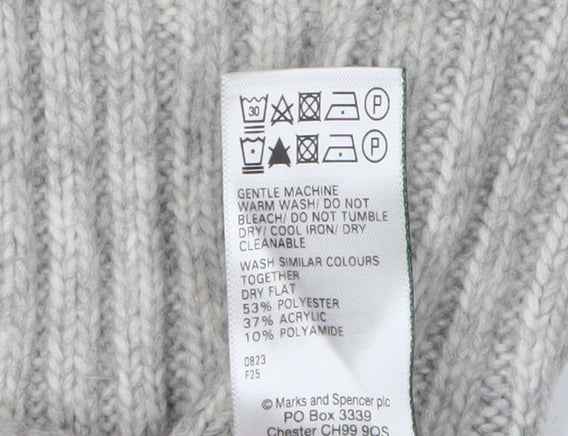 Womens UK Size M Marks and Spencer Grey Jumper Jumper