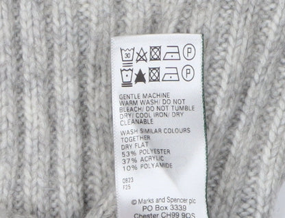 Womens UK Size M Marks and Spencer Grey Jumper Jumper