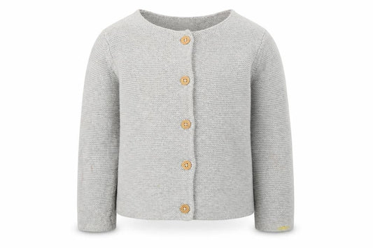 H&M Grey Unisex Toddler Cardigan, 24 Months, Cotton Knit