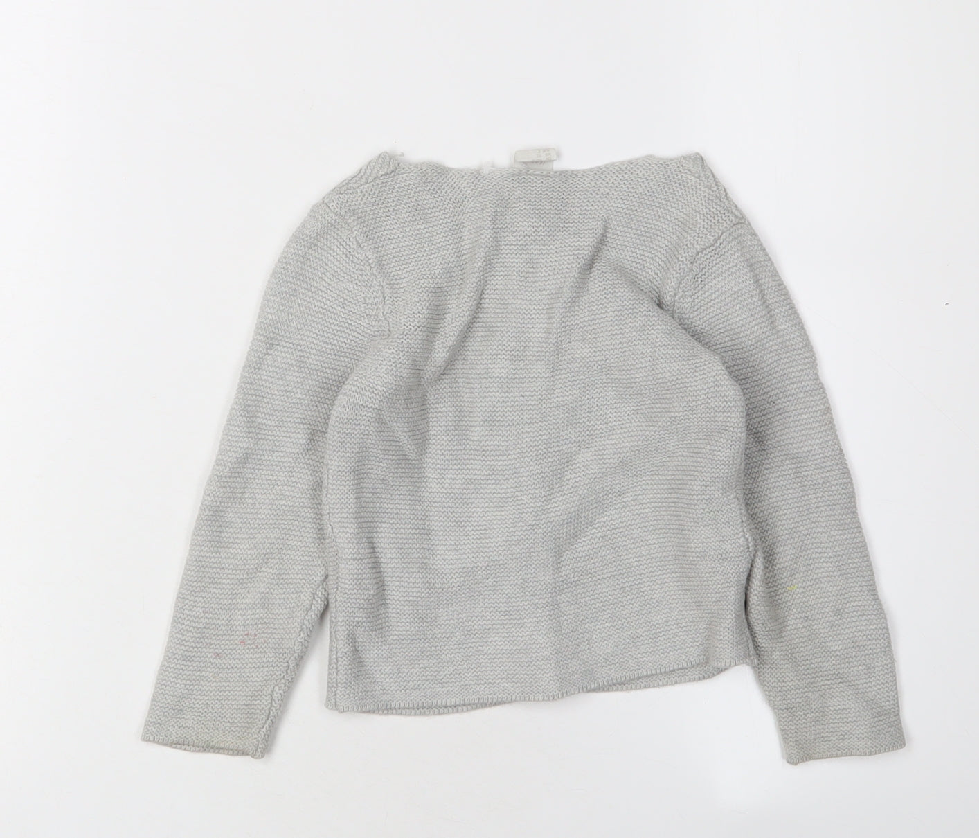 H&M Grey Unisex Toddler Cardigan, 24 Months, Cotton Knit