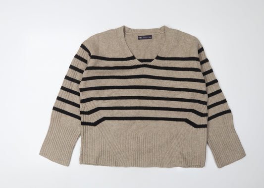 Womens UK Size S Marks and Spencer Beige Jumper Jumper