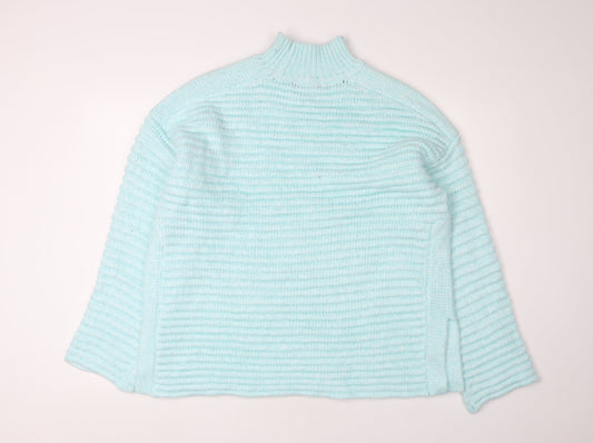 Womens UK Size L Marks and Spencer Blue Pullover Jumper