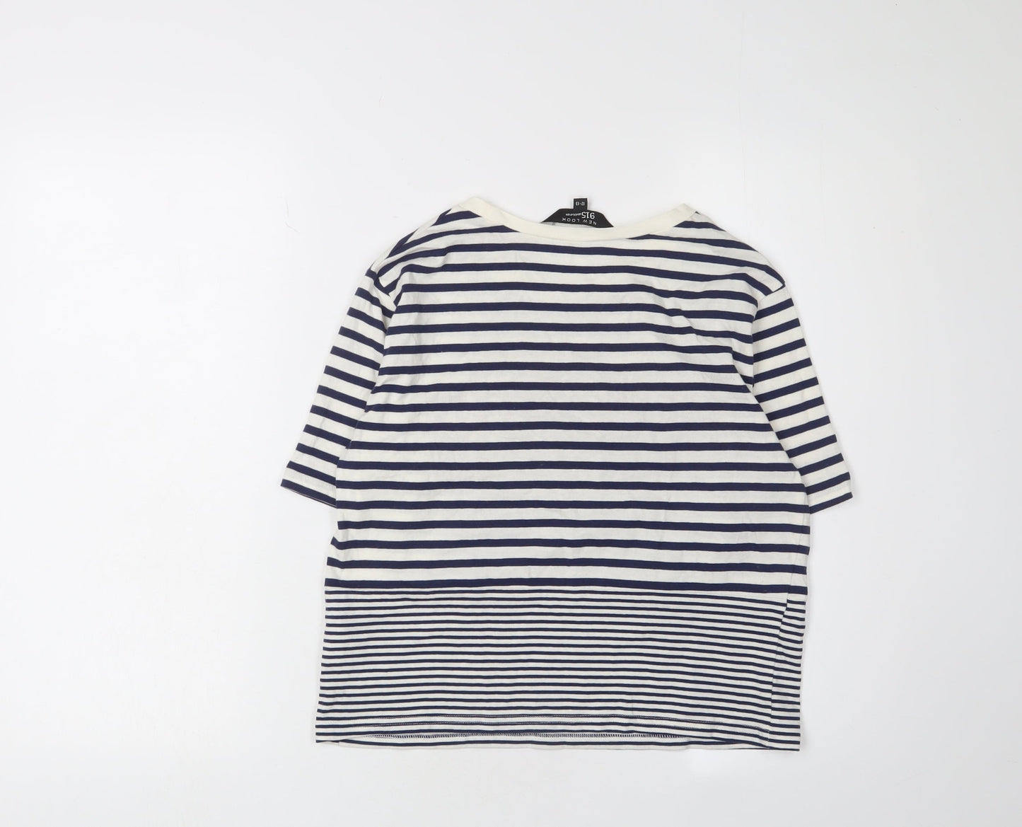 New Look Girls Striped Ringer T-Shirt - Multicoloured Nautical 12-13Y
