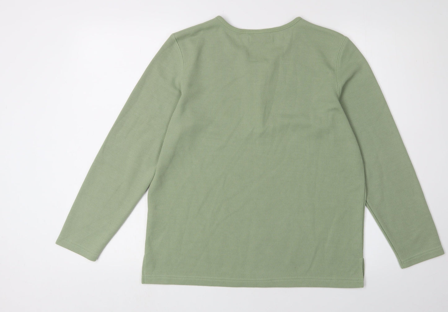 Womens UK Size S Bonmarché Green Basic Blouse