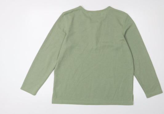 Womens UK Size S Bonmarché Green Basic Blouse