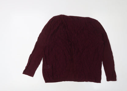 Womens UK Size 12 NEXT Red Pullover Jumper