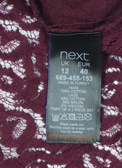 Womens UK Size 12 NEXT Red Pullover Jumper