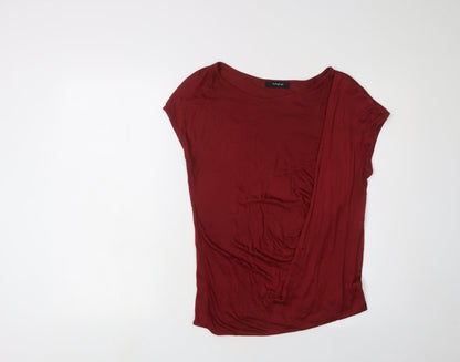 Womens UK Size 10 Marks and Spencer Red Basic Blouse