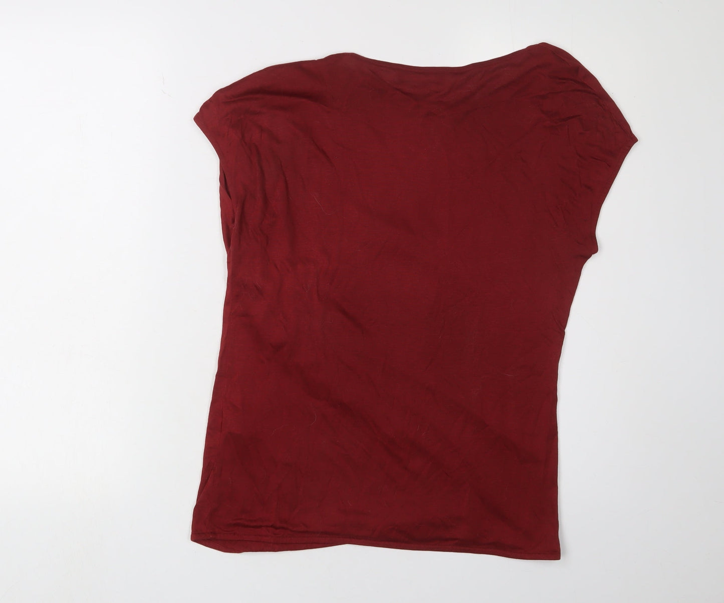 Womens UK Size 10 Marks and Spencer Red Basic Blouse