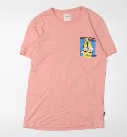 Mens UK Size S Burton Menswear Pink  T-Shirt
