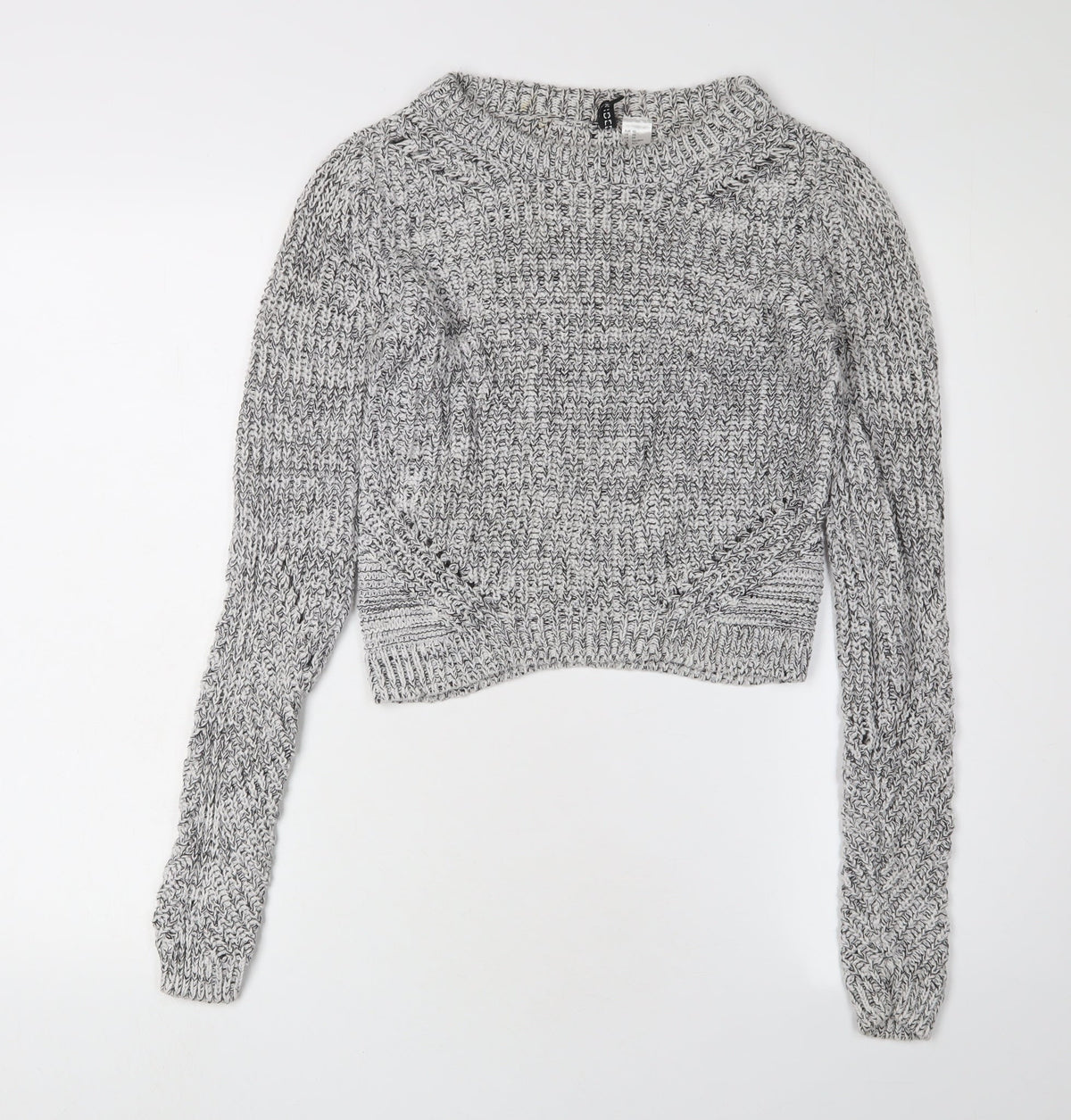 Womens UK Size 2XS H&M Grey Pullover Jumper