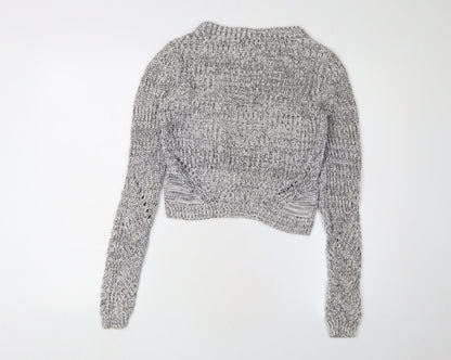 Womens UK Size 2XS H&M Grey Pullover Jumper