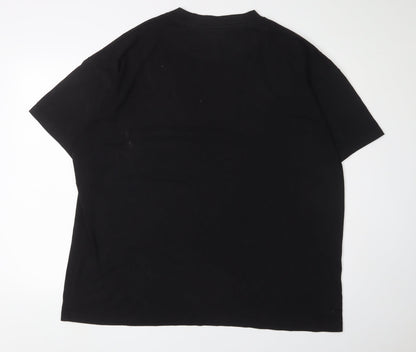 Mens UK Size L boohooMAN Black  T-Shirt