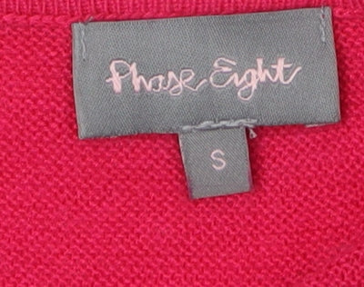 Womens UK Size S Phase Eight Pink Tunic Jumper