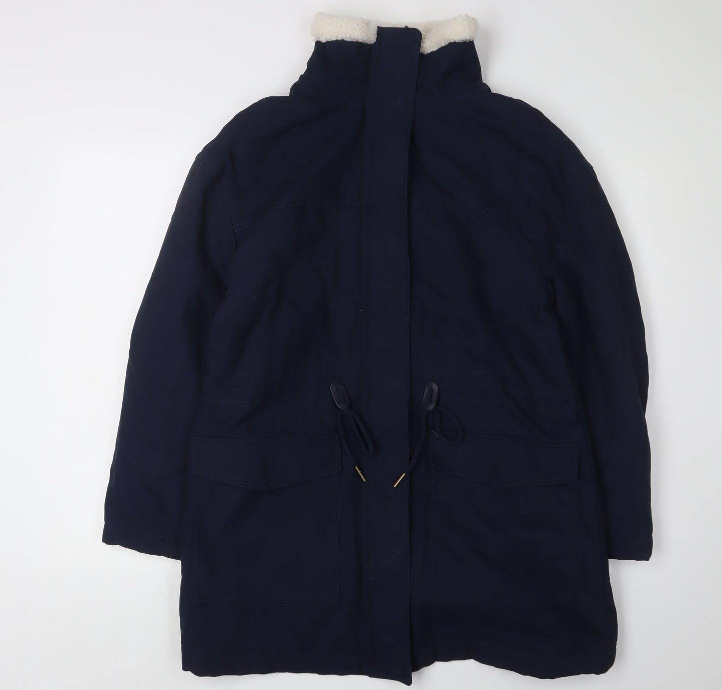 Womens UK Size 10 Marks and Spencer Navy Parka Coat