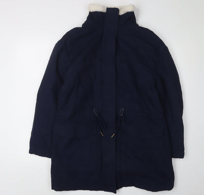Womens UK Size 10 Marks and Spencer Navy Parka Coat
