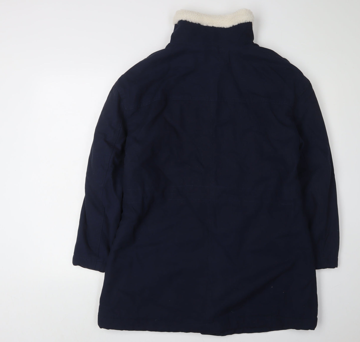 Womens UK Size 10 Marks and Spencer Navy Parka Coat