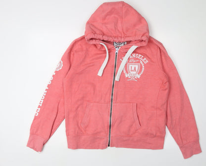 Miss Smith and Jones Women's Pink Full Zip Hoodie L