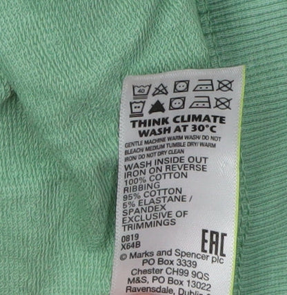Marks and Spencer Girls Green Pullover Hoodie 14-15 Years