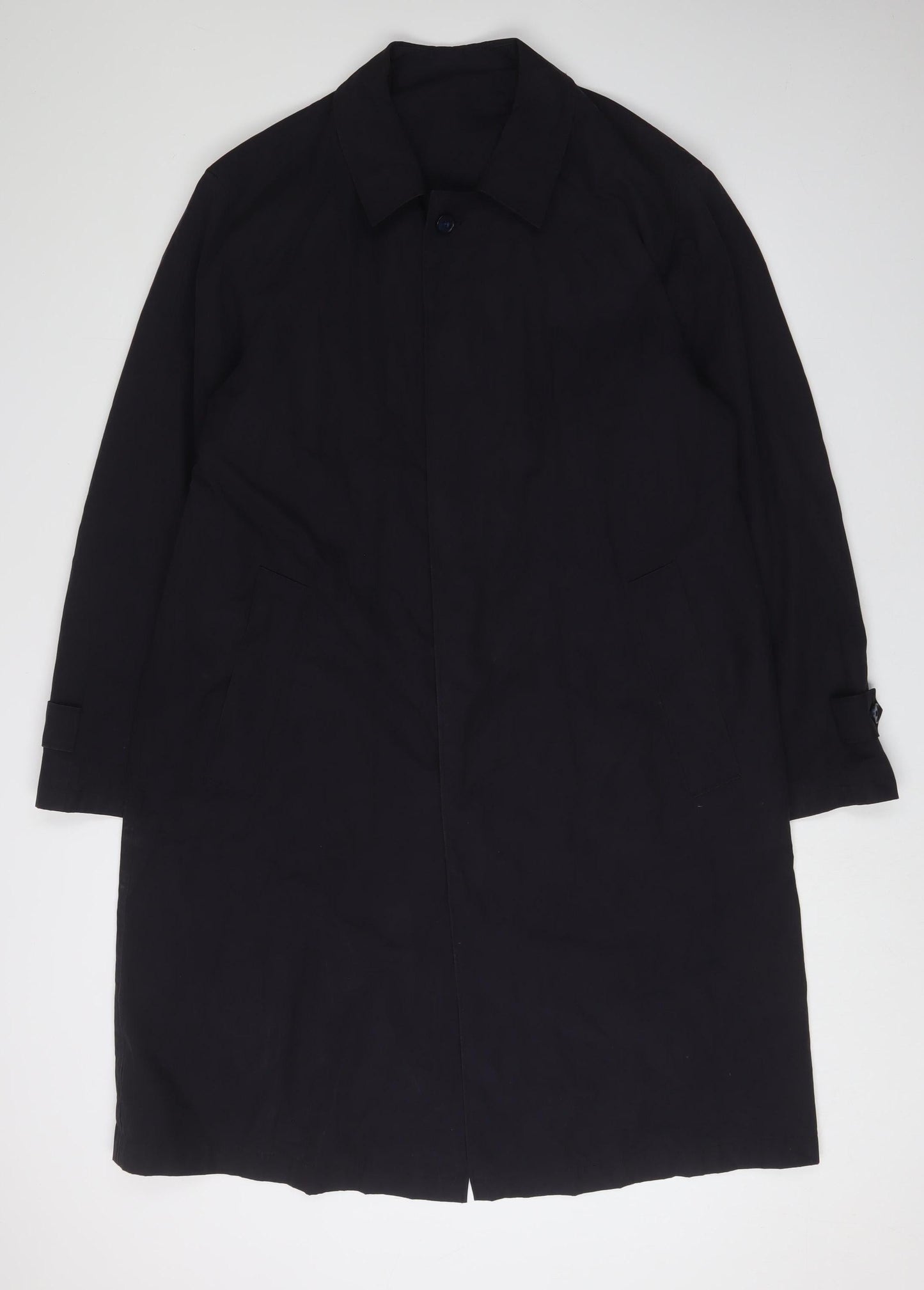 Ahlers Group Mens Black Overcoat Size M