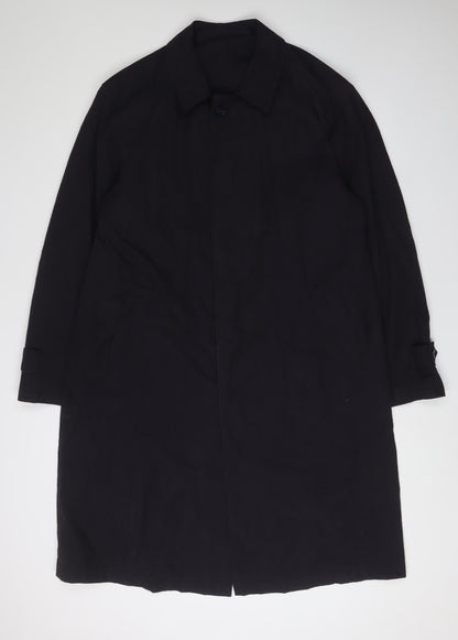 Ahlers Group Mens Black Overcoat Size M