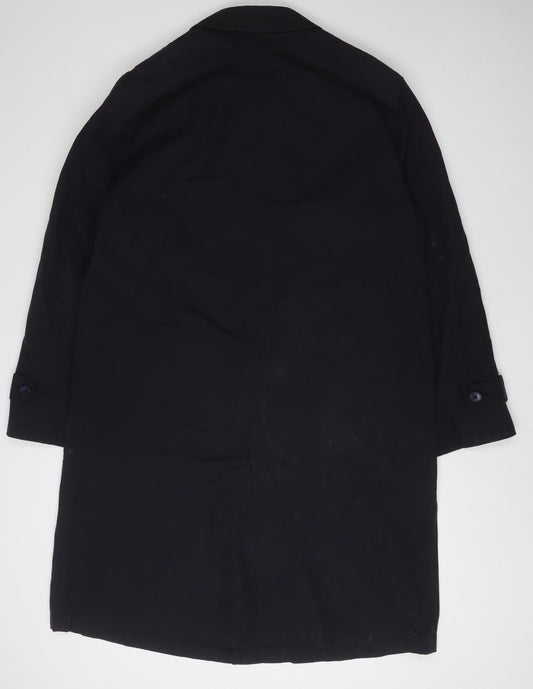Ahlers Group Mens Black Overcoat Size M