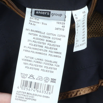 Ahlers Group Mens Black Overcoat Size M