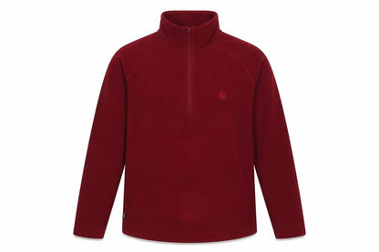 Hawkshead Active Men’s Red 1/4 Zip Fleece Sweatshirt S