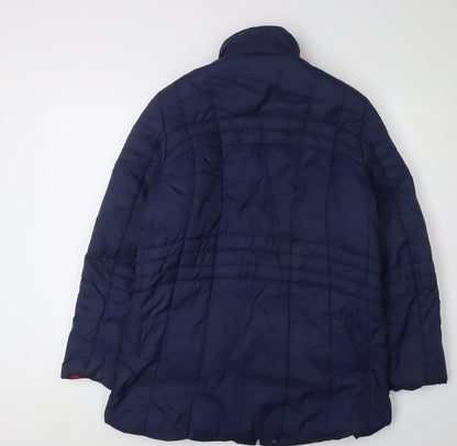 Damart Women's Blue Puffer Jacket, Size 10/12