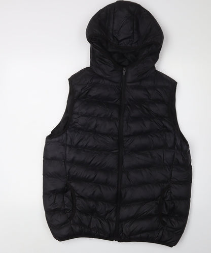 Mens UK Size XL Brave Soul Black Puffer Jacket